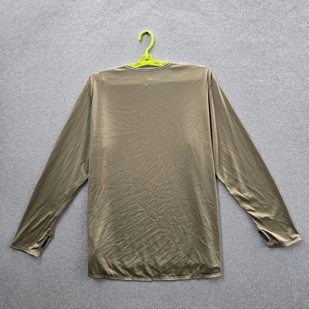 Milliken Men Shirt XL Tan Undershirt Cold Weather Gen III Thermal Long Sleeve